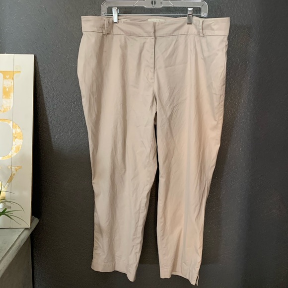 Talbots Cream Colored Pants 16W - Picture 1 of 4